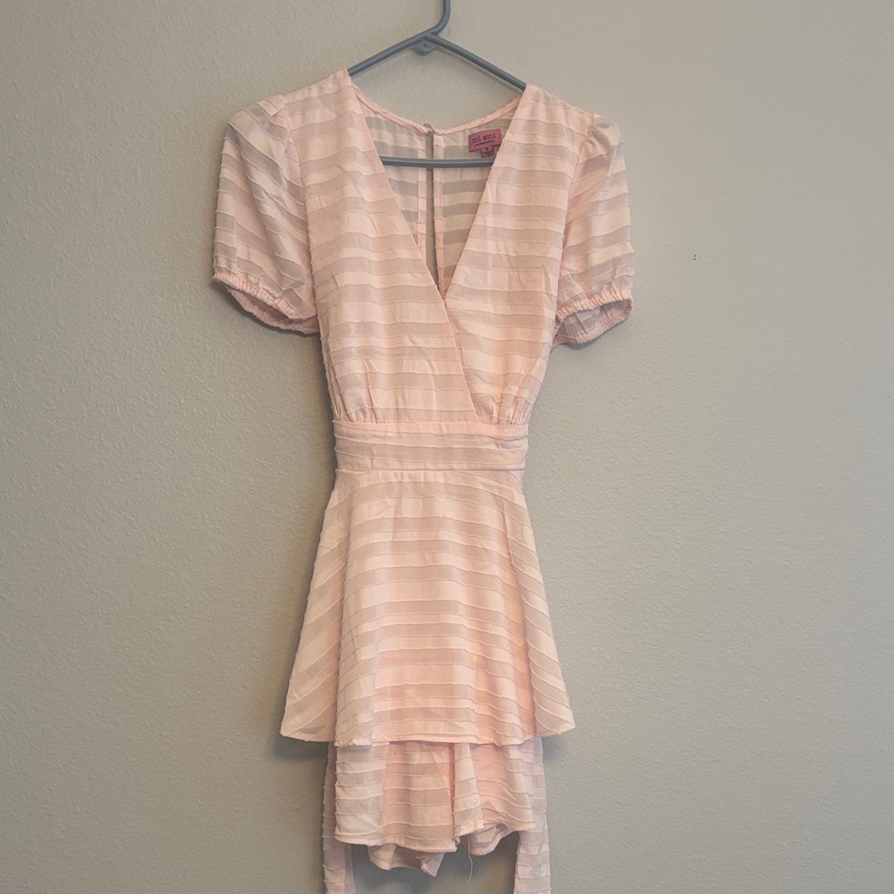 Miami Blush Striped Mini Dress